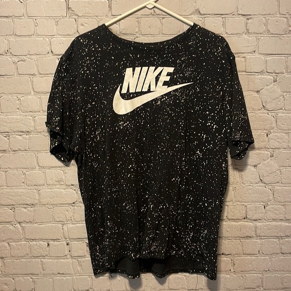 Nike Other - 12) Nike Speckled T-Shirt Size XXL Black White Splatter Swoosh